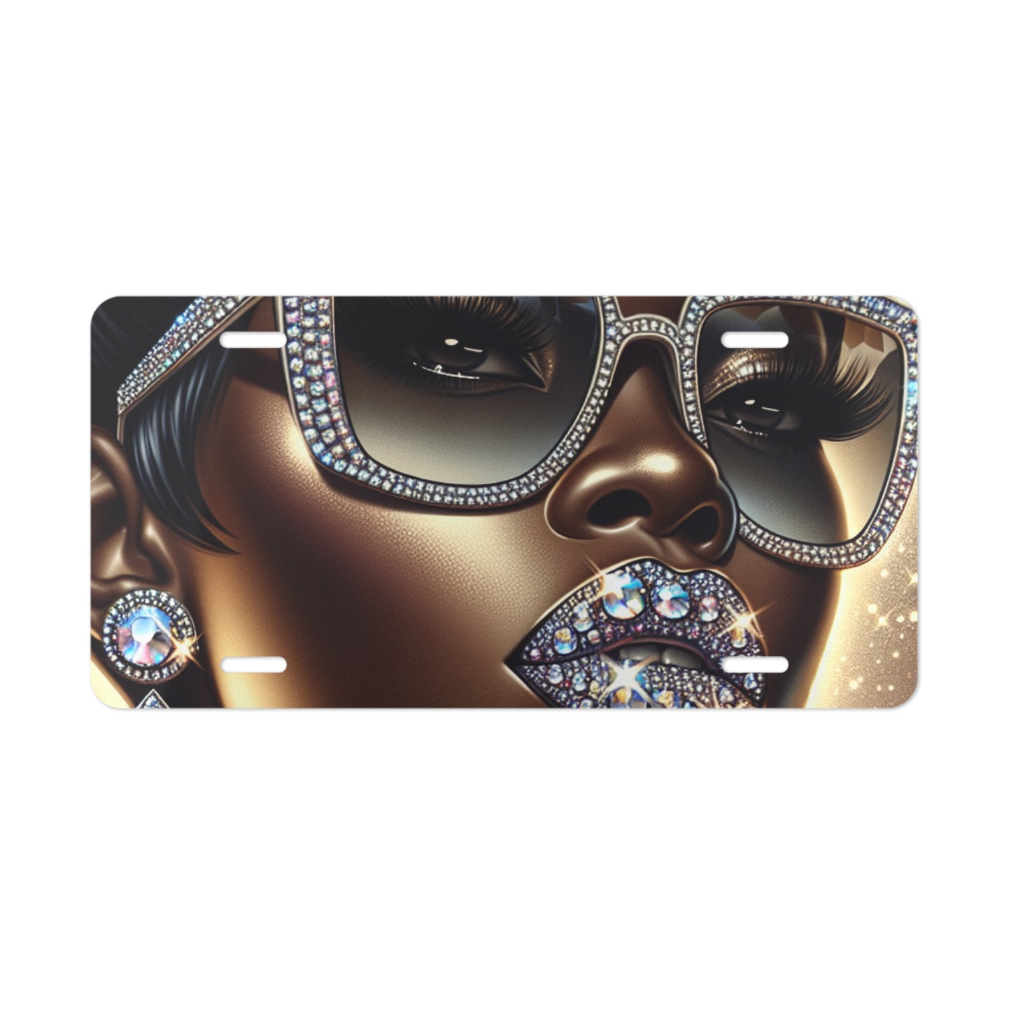 SParkleGirl Vanity Plate - Decorative License Plate with Sparkling Design