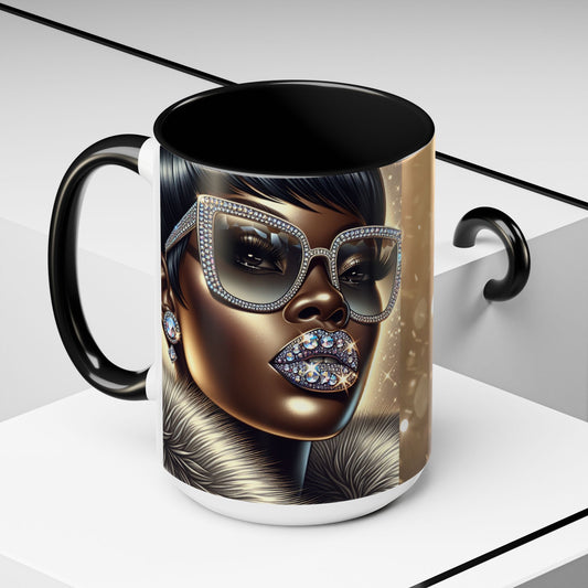SparkleGirl Accent Coffee Mug (11oz, 15oz)